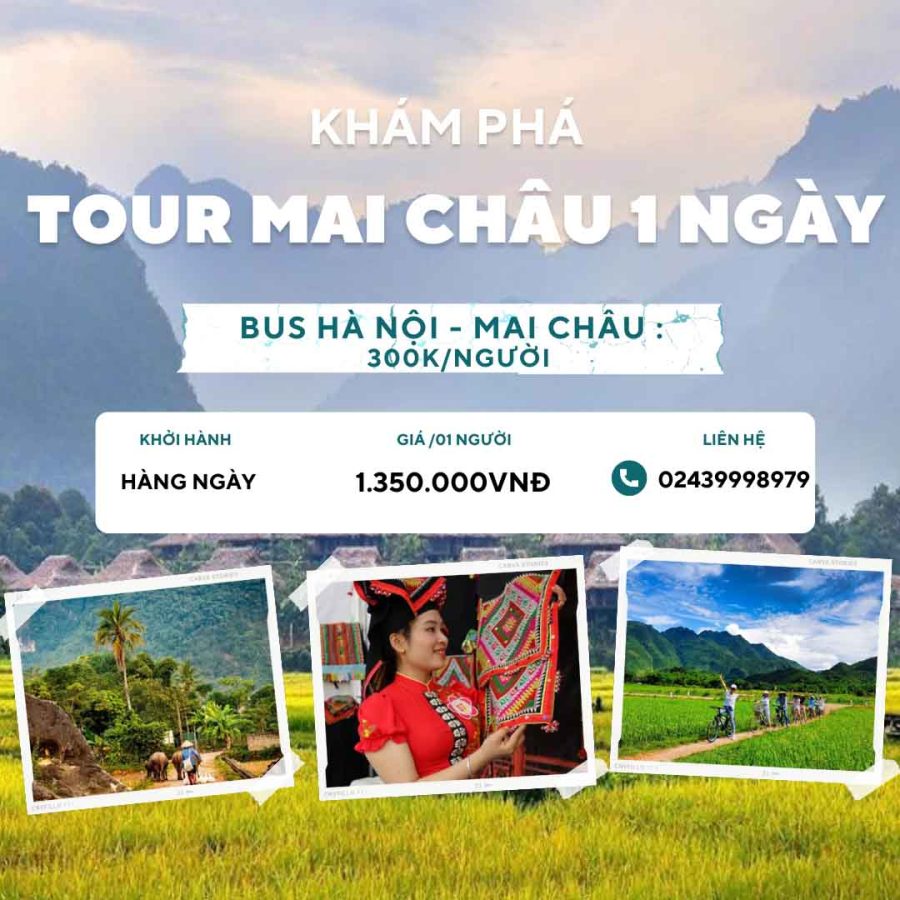 Tour Mai Châu 1 ngày