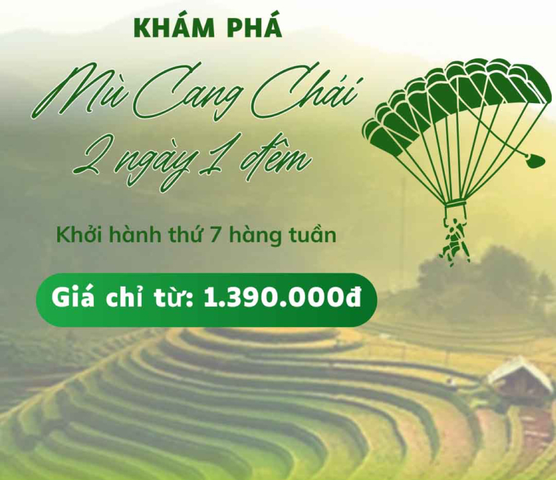 Tour Mù Cang Chải 2 ngày 1 đêm