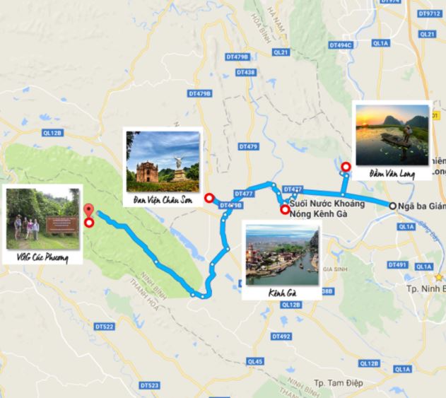Tuyến đường Đầm Vân Long, Kênh Gà – Vườn quốc gia Cúc Phương