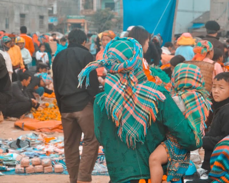 Chợ Quản Bạ Hà Giang mang nét độc đáo của cộng đồng dân tộc