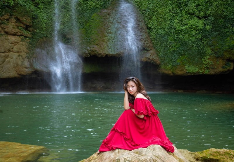 thác Nàng Tiên mang một vẻ đẹp khác biệt hoàn toàn với thác Chiềng Khoa