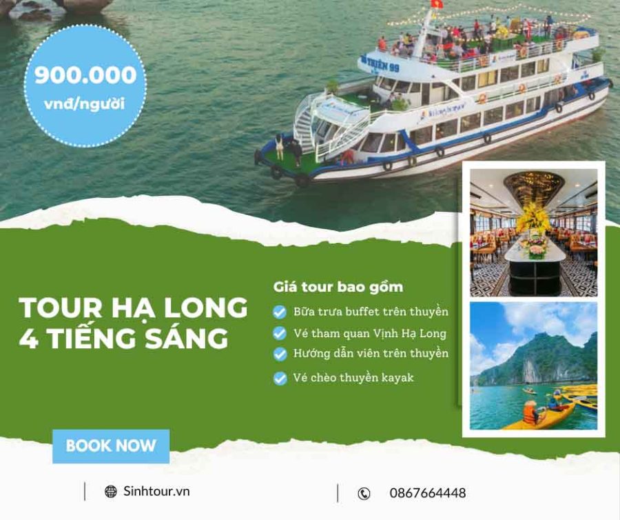 Tour du lịch Hạ Long buổi sáng