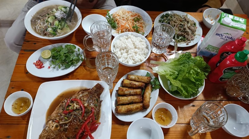 Thực đơn đa dạng của nhà hàng Thao Béo